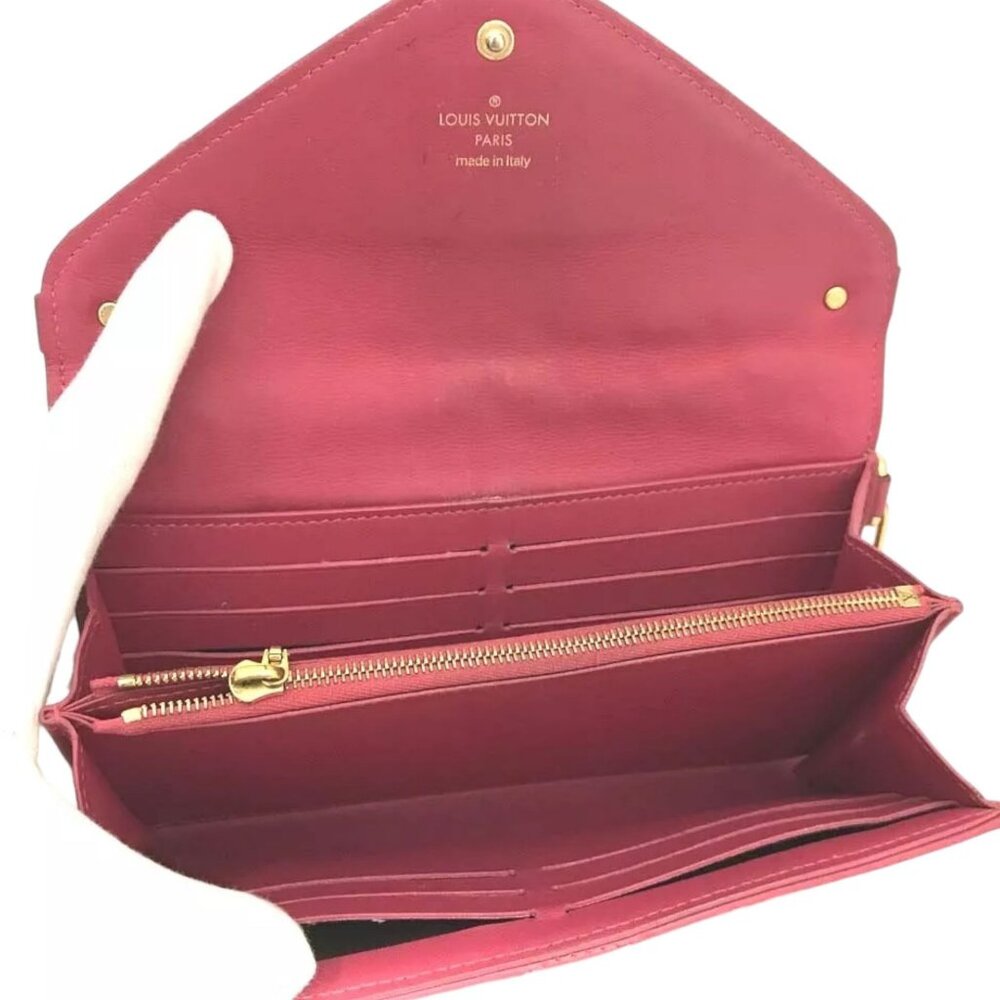 642340BS (X5) Louis Vuitton Wallet Long New Wave Pink Leather - Picture 7 of 10